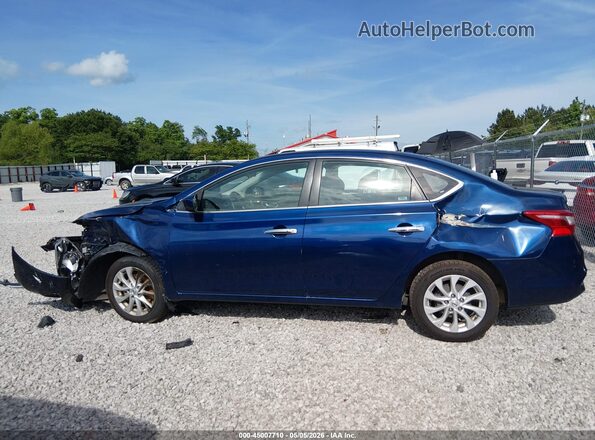 3N1AB7APXKY261182 2019 NISSAN SENTRA Dark Blue Вид задней части салона