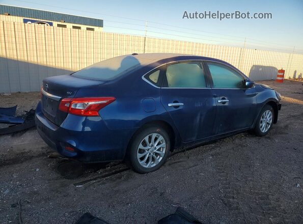3N1AB7APXKY272957 2019 NISSAN SENTRA Blue Trasero derecho