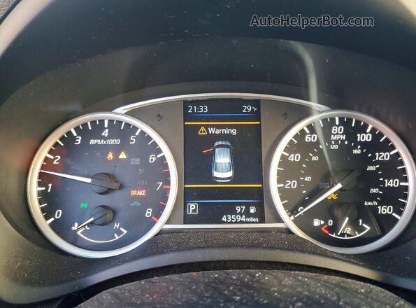 3N1AB7APXKY272957 2019 NISSAN SENTRA Blue Vista del cuadro de instrumentos