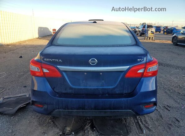 3N1AB7APXKY272957 2019 NISSAN SENTRA Blue Vista trasera
