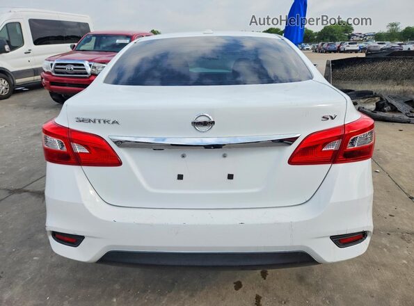 3N1AB7APXKY280105 2019 NISSAN SENTRA White უკანა ხედი