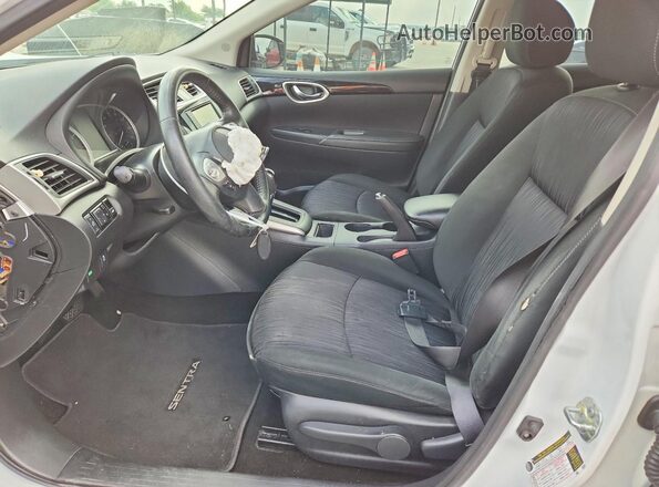 3N1AB7APXKY280105 2019 NISSAN SENTRA White წინა სალონის ხედი