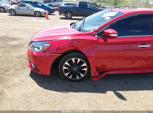 3N1AB7APXKY318304 2019 NISSAN SENTRA Red Widok z przodu
