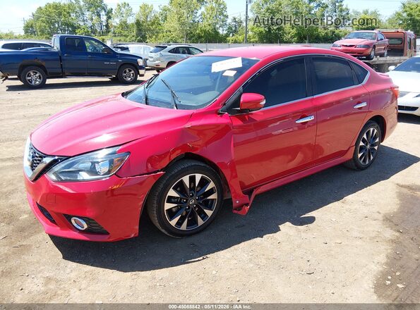 3N1AB7APXKY318304 2019 NISSAN SENTRA Red Przód lewy