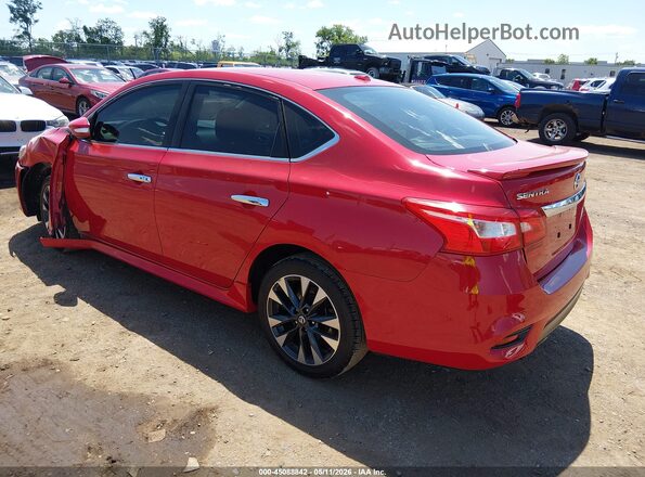 3N1AB7APXKY318304 2019 NISSAN SENTRA Red Tył lewy