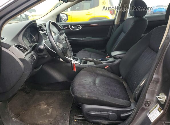 3N1AB7APXKY367292 2019 NISSAN SENTRA Gray წინა სალონის ხედი