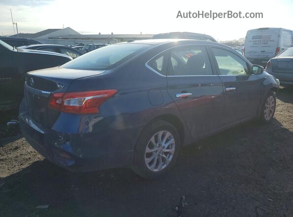 3N1AB7APXKY404230 2019 NISSAN SENTRA Blue Trasero derecho