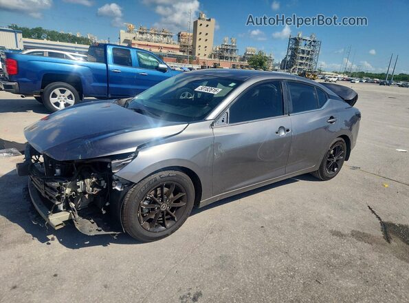 3N1AB8BV3MY216753 2021 NISSAN SENTRA Серый Передняя левая четверть