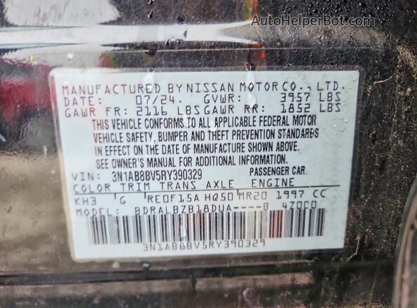 3N1AB8BV5RY390329 2024 NISSAN SENTRA Black Вид підкапотного простору