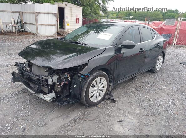 3N1AB8BV7RY262691 2024 NISSAN SENTRA Black Առջևի ձախ երեք քառորդ տեսարան