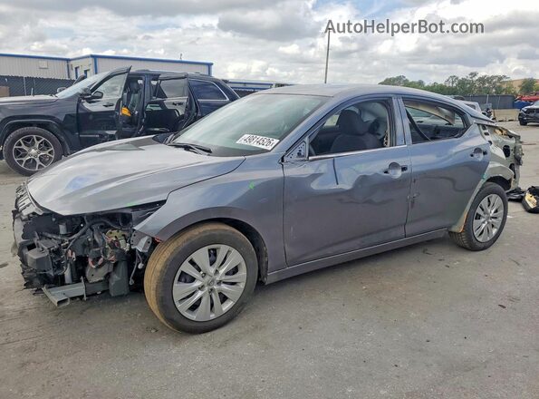 3N1AB8BV8RY373587 2024 NISSAN SENTRA Gray Առջևի ձախ երեք քառորդ տեսարան