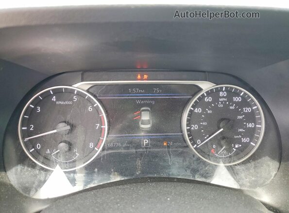 3N1AB8CV0MY249093 2021 NISSAN SENTRA Black ხელსაწყოთა პანელის ხედი