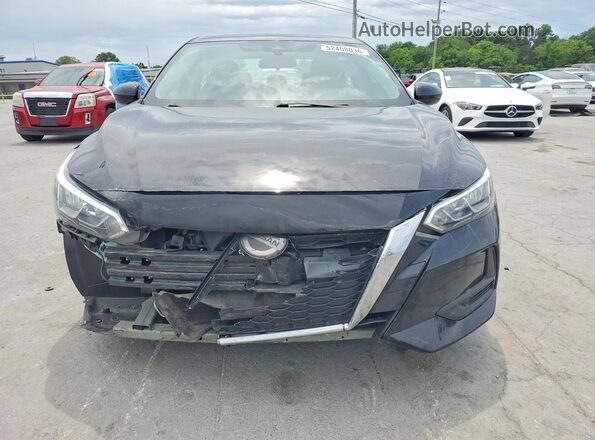 3N1AB8CV0MY249093 2021 NISSAN SENTRA Black წინა ხედი