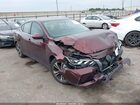 2022 Nissan Sentra Sv Xtronic Cvt Темно-бордовый vin: 3N1AB8CV0NY306233