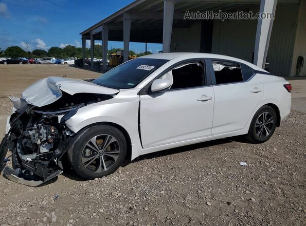 3N1AB8CV0PY320202 2023 NISSAN SENTRA White წინა მარცხენა ხედი სამი მეოთხედიდან
