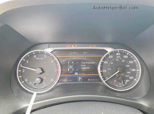 3N1AB8CV0SY221825 2025 NISSAN SENTRA White Instrument cluster view