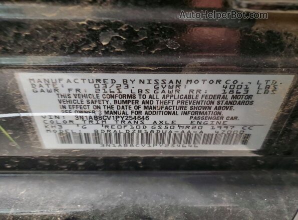 3N1AB8CV1PY254646 2023 NISSAN SENTRA Black ძრავის განყოფილების ხედი
