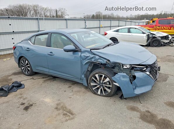 3N1AB8CV1RY318462 2024 NISSAN SENTRA Blue Delantero derecho