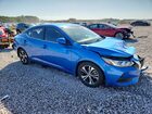 2020 Nissan Sentra Sv Blue vin: 3N1AB8CV2LY233797