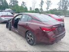 2021 Nissan Sentra Sv Xtronic Cvt Бордовый vin: 3N1AB8CV2MY265750