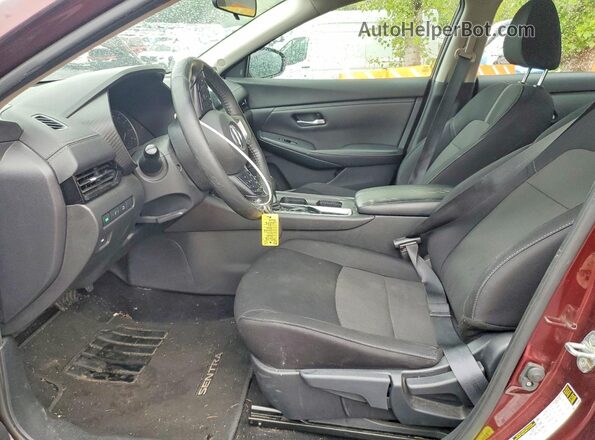 3N1AB8CV2MY302148 2021 NISSAN SENTRA Burgundy Front interior view