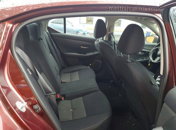 3N1AB8CV2MY302148 2021 NISSAN SENTRA Burgundy Rear seats view