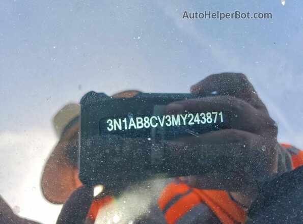 3N1AB8CV3MY243871 2021 NISSAN SENTRA Черный Вид подкапотного пространства