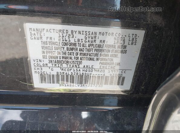 3N1AB8CV3RY257230 2024 NISSAN SENTRA Черный Вид подкапотного пространства