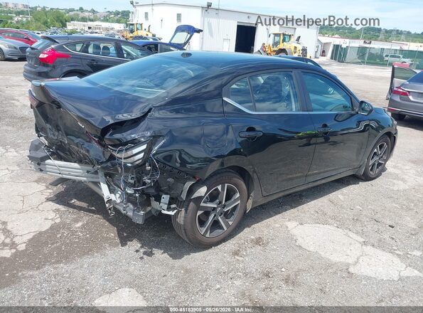 3N1AB8CV3RY257230 2024 NISSAN SENTRA Черный Задняя правая четверть