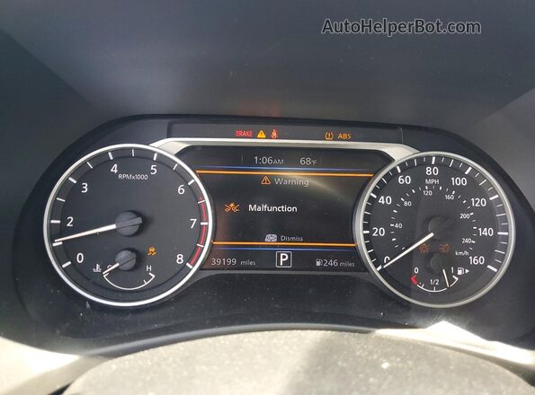 3N1AB8CV3SY226615 2025 NISSAN SENTRA Бордовый Вид щитка приборов