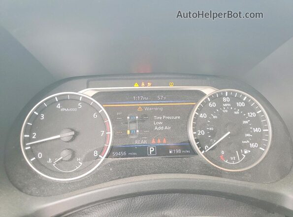 3N1AB8CV4MY233804 2021 NISSAN SENTRA Red Вид щитка приладів