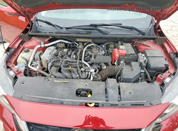 3N1AB8CV4MY233804 2021 NISSAN SENTRA Red Вид задньої частини салону