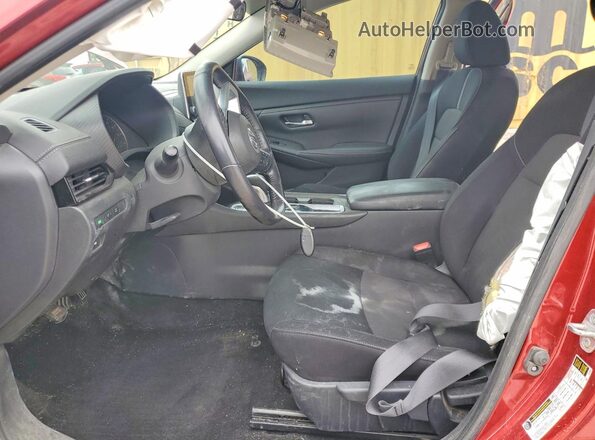 3N1AB8CV4MY233804 2021 NISSAN SENTRA Red Вид салону спереду