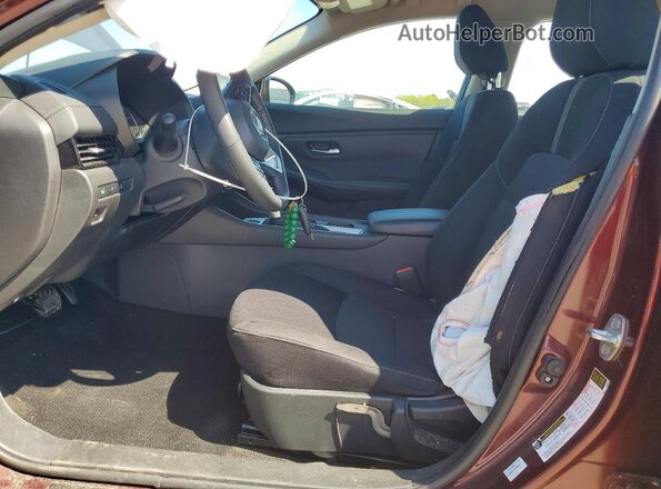 3N1AB8CV4PY243558 2023 NISSAN SENTRA Burgundy Vista interior delantera
