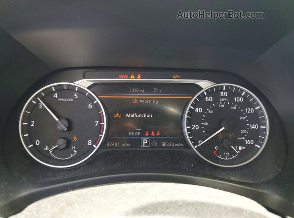 3N1AB8CV4RY298840 2024 NISSAN SENTRA Белый Вид щитка приборов