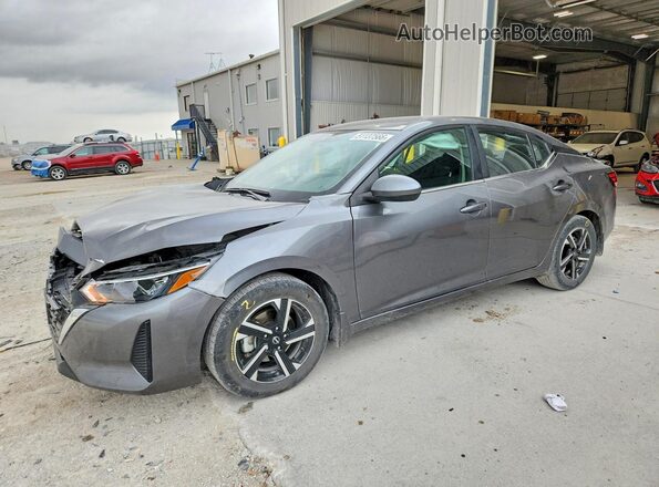 3N1AB8CV4RY316799 2024 NISSAN SENTRA Gray წინა მარცხენა ხედი სამი მეოთხედიდან