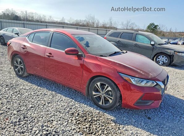 3N1AB8CV5MY215425 2021 NISSAN SENTRA Red Przód prawy