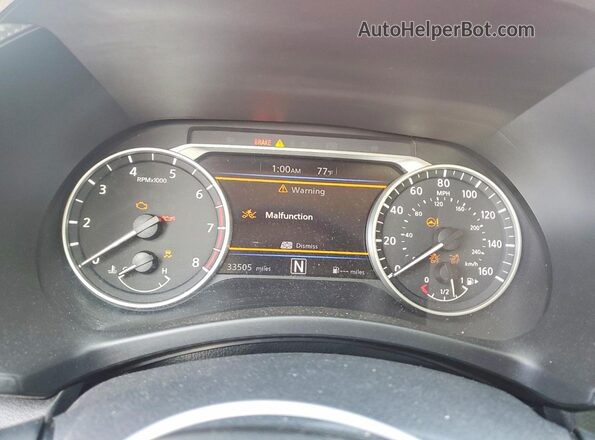 3N1AB8CV5MY215425 2021 NISSAN SENTRA Red Widok zestawu wskaźników