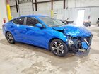 2021 Nissan Sentra Синий vin: 3N1AB8CV5MY312639