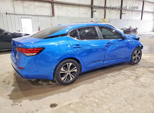 3N1AB8CV5MY312639 2021 NISSAN SENTRA Синий Задняя правая четверть