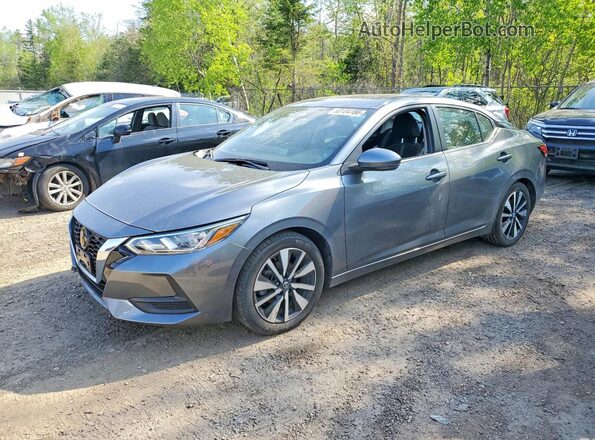 3N1AB8CV5PY253659 2023 NISSAN SENTRA Gray Առջևի ձախ երեք քառորդ տեսարան