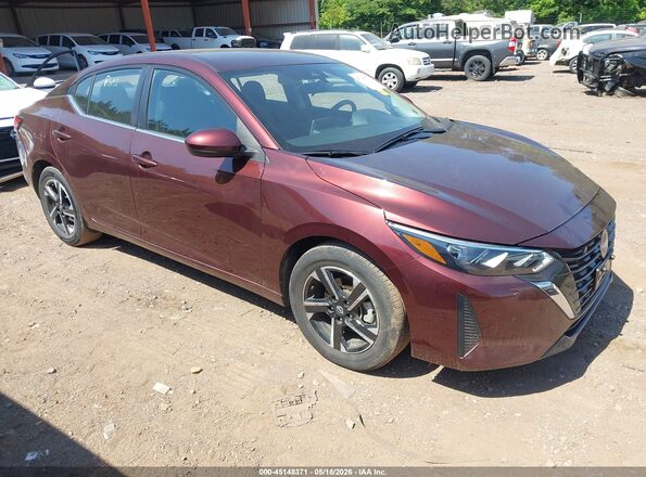 3N1AB8CV5SY281602 2025 NISSAN SENTRA Burgundy Przód prawy