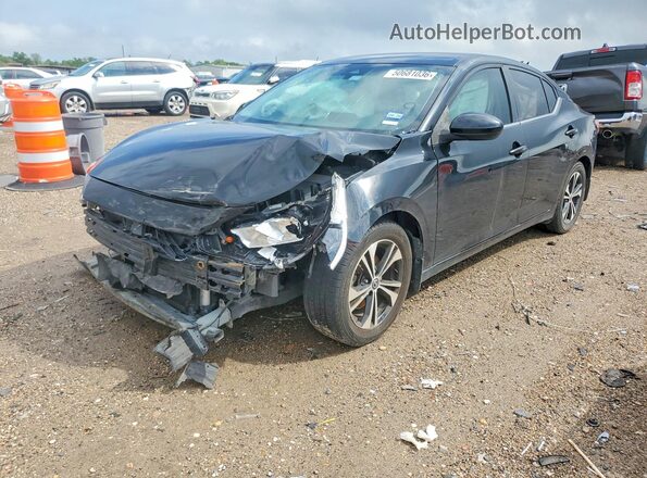 3N1AB8CV6MY257540 2021 NISSAN SENTRA Black Передня ліва чверть