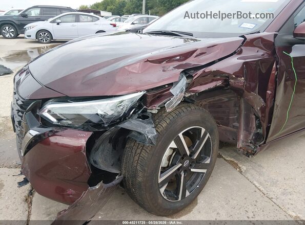 3N1AB8CV6SY266364 2025 NISSAN SENTRA Maroon Widok z przodu