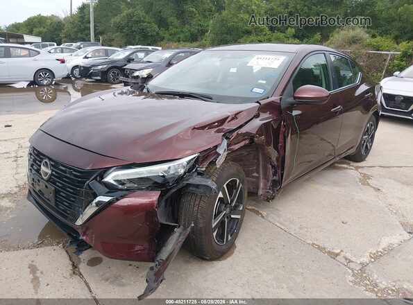 3N1AB8CV6SY266364 2025 NISSAN SENTRA Maroon Przód lewy