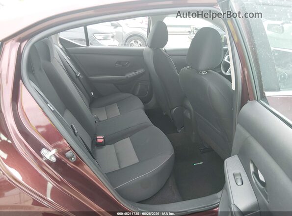 3N1AB8CV6SY266364 2025 NISSAN SENTRA Maroon Widok naklejki z numerem VIN