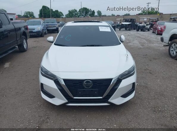 3N1AB8CV7LY225680 2020 NISSAN SENTRA Белый Вид щитка приборов