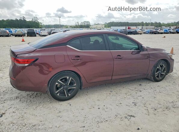 3N1AB8CV7SY203466 2025 NISSAN SENTRA Бордовый Задняя правая четверть