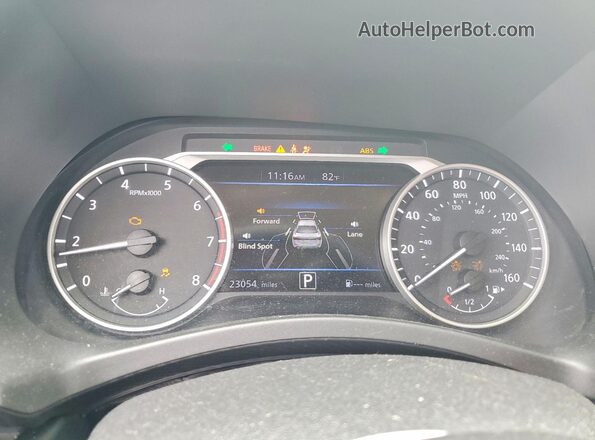 3N1AB8CV7SY203466 2025 NISSAN SENTRA Бордовый Вид щитка приборов