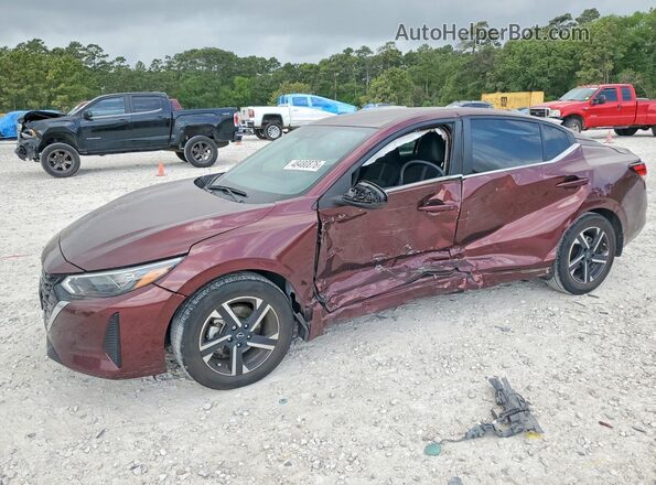 3N1AB8CV7SY203466 2025 NISSAN SENTRA Бордовый Передняя левая четверть